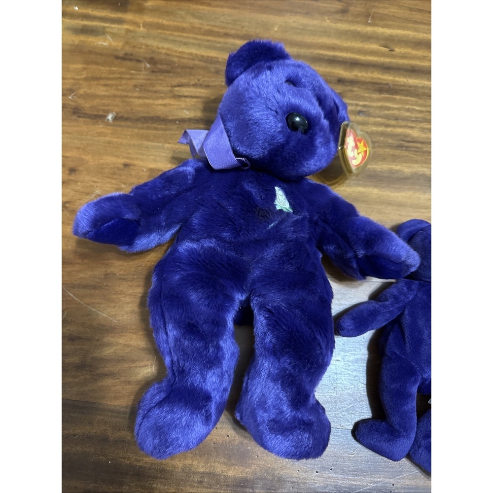 Lot 21 98 TY Princess Diana Beanie Buddy Large & Small - Picture 4 of 11